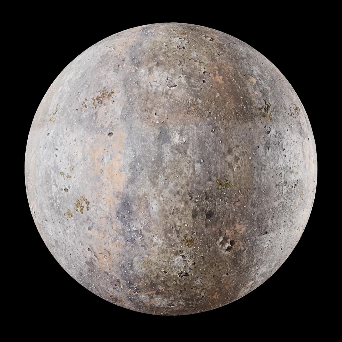 Weathered grey stone 02, texture render