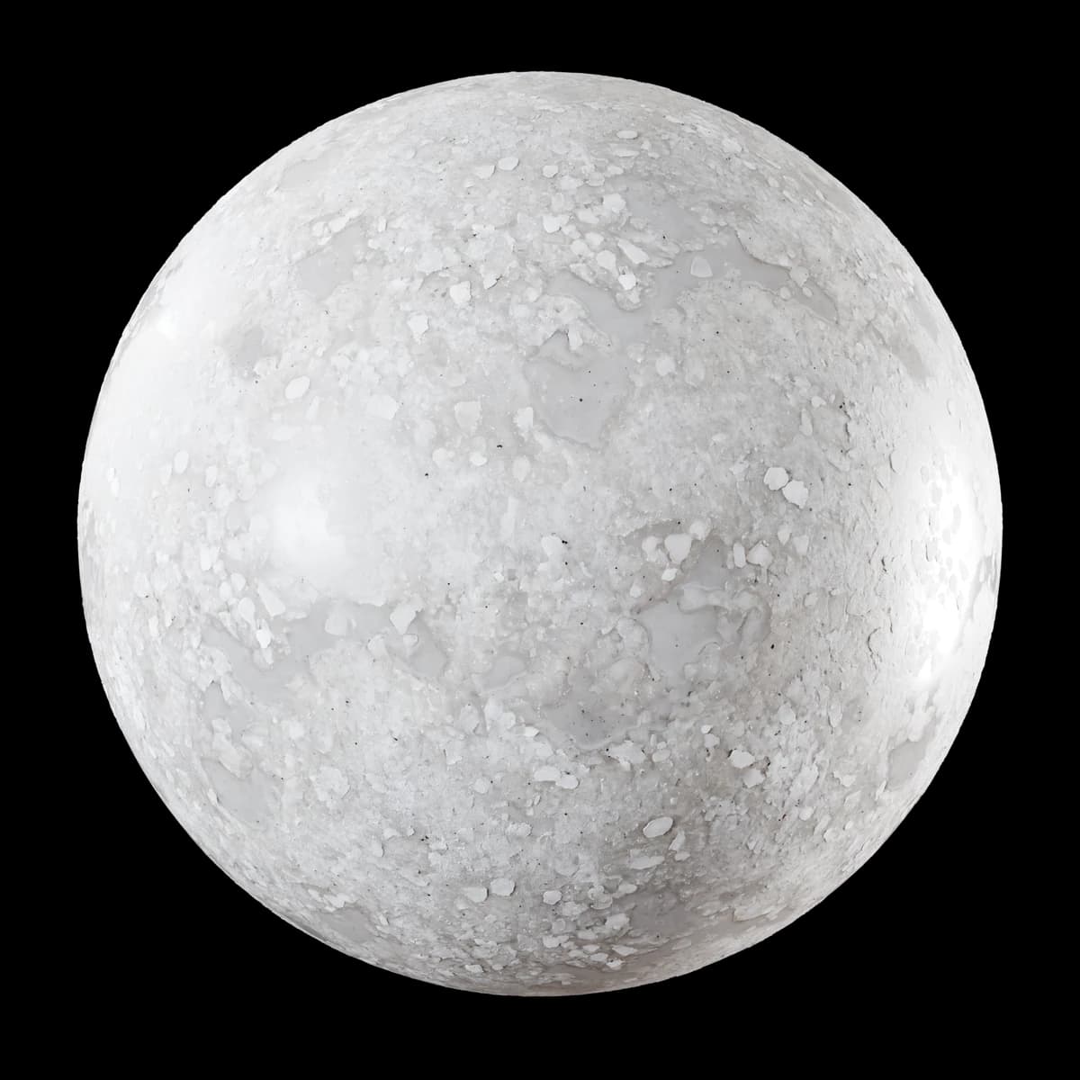 Wet granular slush 01, seamless PBR texture render