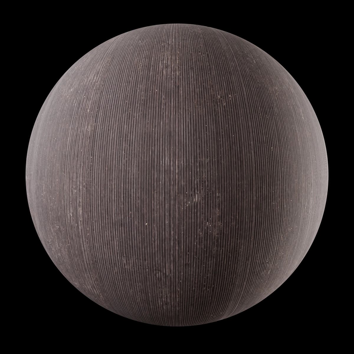 Worn charcoal fine ribbed platform flooring 02, seamless PBR texture render