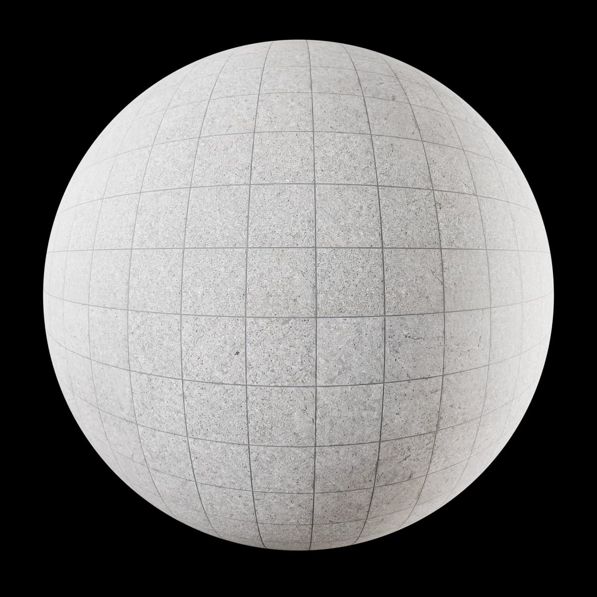 Worn grey speckled platform tiles 02, seamless PBR texture render