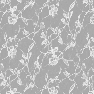 Aged floral lace curtain 01 Roughness map