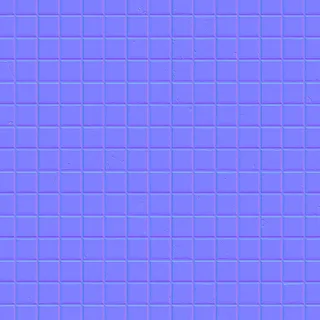 Aged ivory ceramic mosaic tiles 02 Normal map