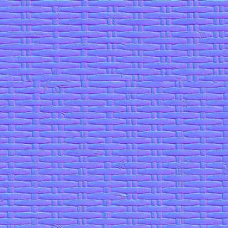 Aged natural wicker weave 02 Normal map