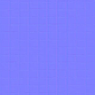 Aged red brick with pale mortar 01 Normal map