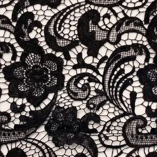 Black Guipure Lace Diffuse / Albedo map