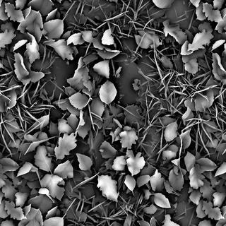 Frosted winter leaf litter 02 Height map