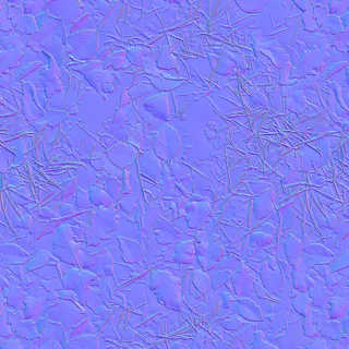 Frosted winter leaf litter 02 Normal map