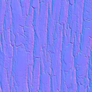 Grey lime tree bark 02 Normal map