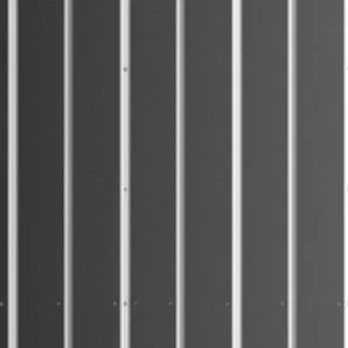 Grey ribbed metal siding 01 Height map