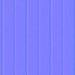 Grey ribbed metal siding 01 Normal map