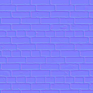 Old Red Brick Wall Normal map