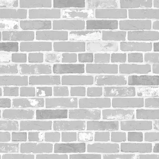 Old Red Brick Wall Roughness map