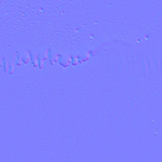 Reactive Ceramic Glaze Normal map