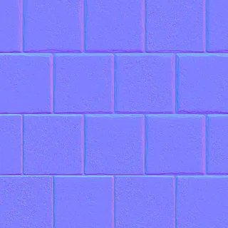 Rustic unglazed terracotta floor 01 Normal map