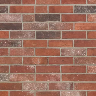 Variegated red clay brick masonry 01 Diffuse / Albedo map