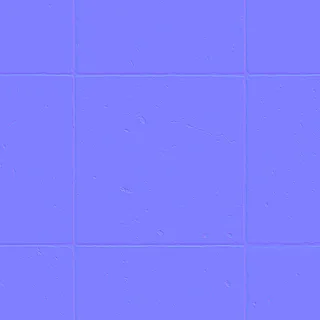 Weathered pale limestone wall slabs 01 Normal map