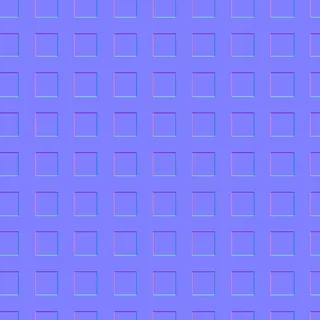 Weathered white-painted timber lattice 02 Normal map