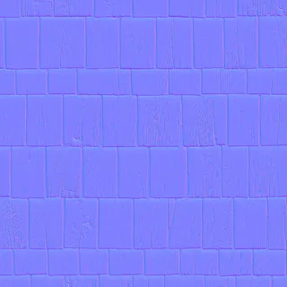 Weathered wood roof shingles 01 Normal map