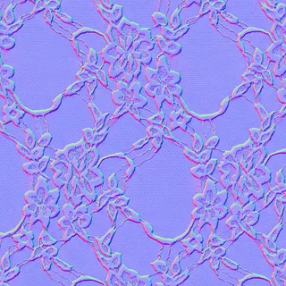 White Floral Lace Normal map