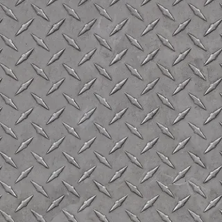 Worn silver diamond tread plate 02 Diffuse / Albedo map