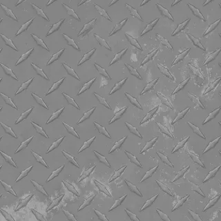 Worn silver diamond tread plate 02 Roughness map
