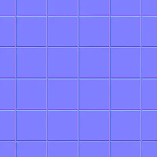 Worn terracotta floor tiles 02 Normal map
