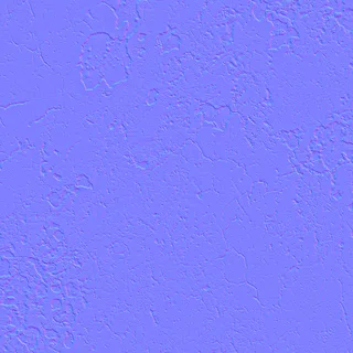Worn white road-marking paint 02 Normal map
