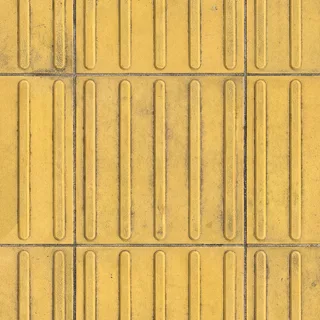 Worn yellow directional tactile paving 01 Diffuse / Albedo map