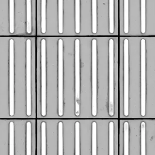 Worn yellow directional tactile paving 01 Height map
